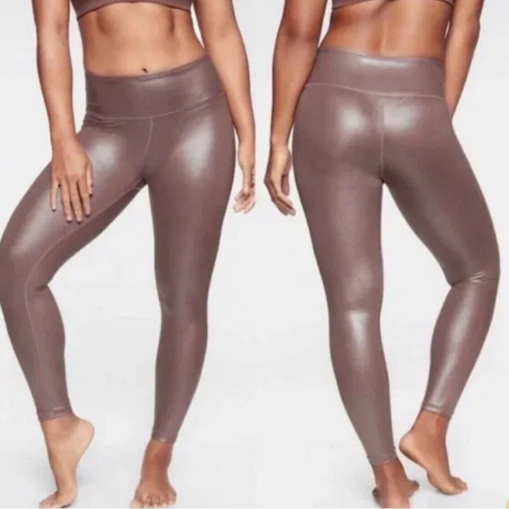 Athleta Shimmering Brown Leggings